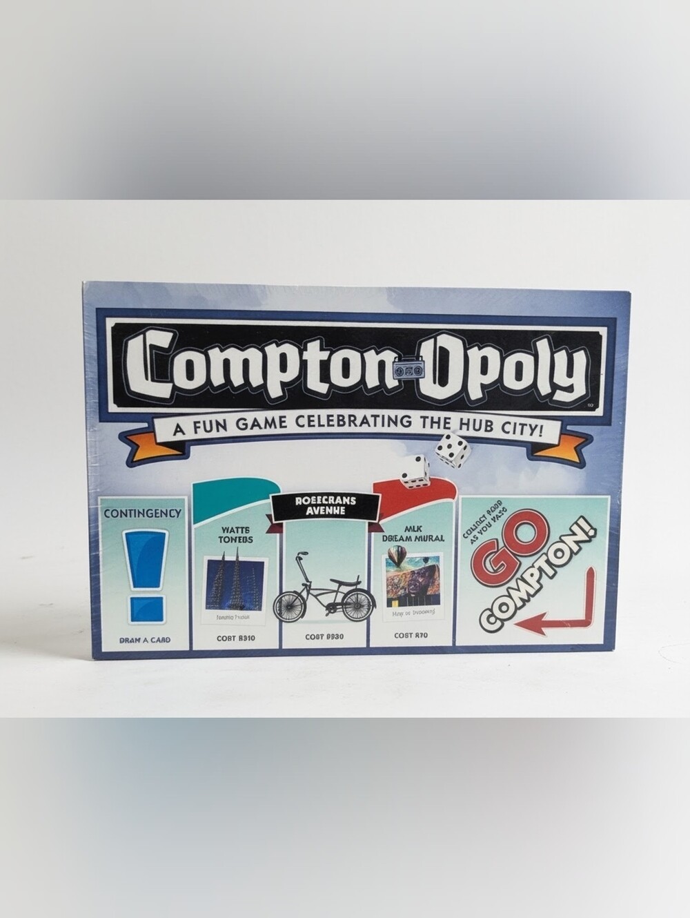 Compton-Opoly Board Game by Late for the Sky Monopoly BRAND NEW FACTORY SEALED!